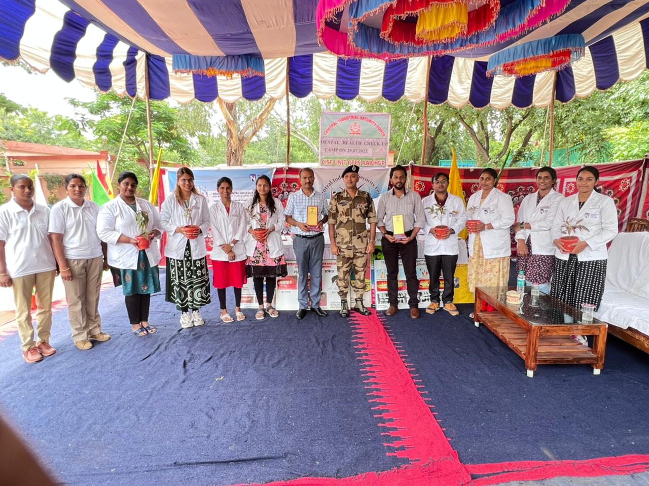 CISF Headquarters Raichur – Oral health Education and Treatment Camp